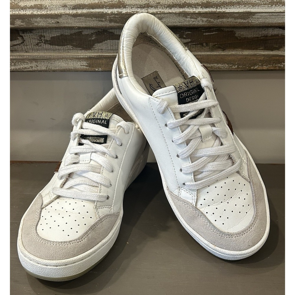Vintage Havana White/Gray Remedy Lace Up Sneakers Women's 7.5 US‎